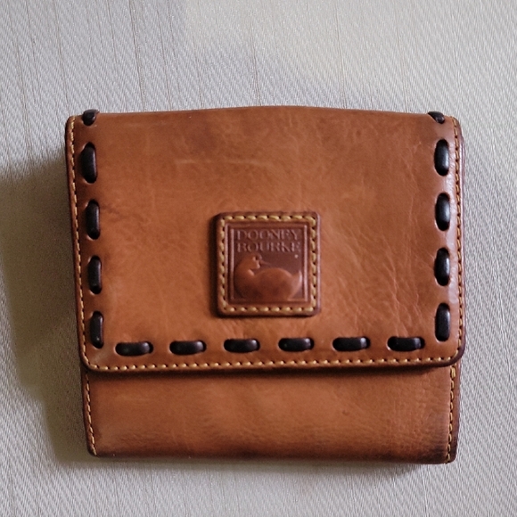 Dooney & Bourke Brown Leather Wallet - Picture 1 of 12